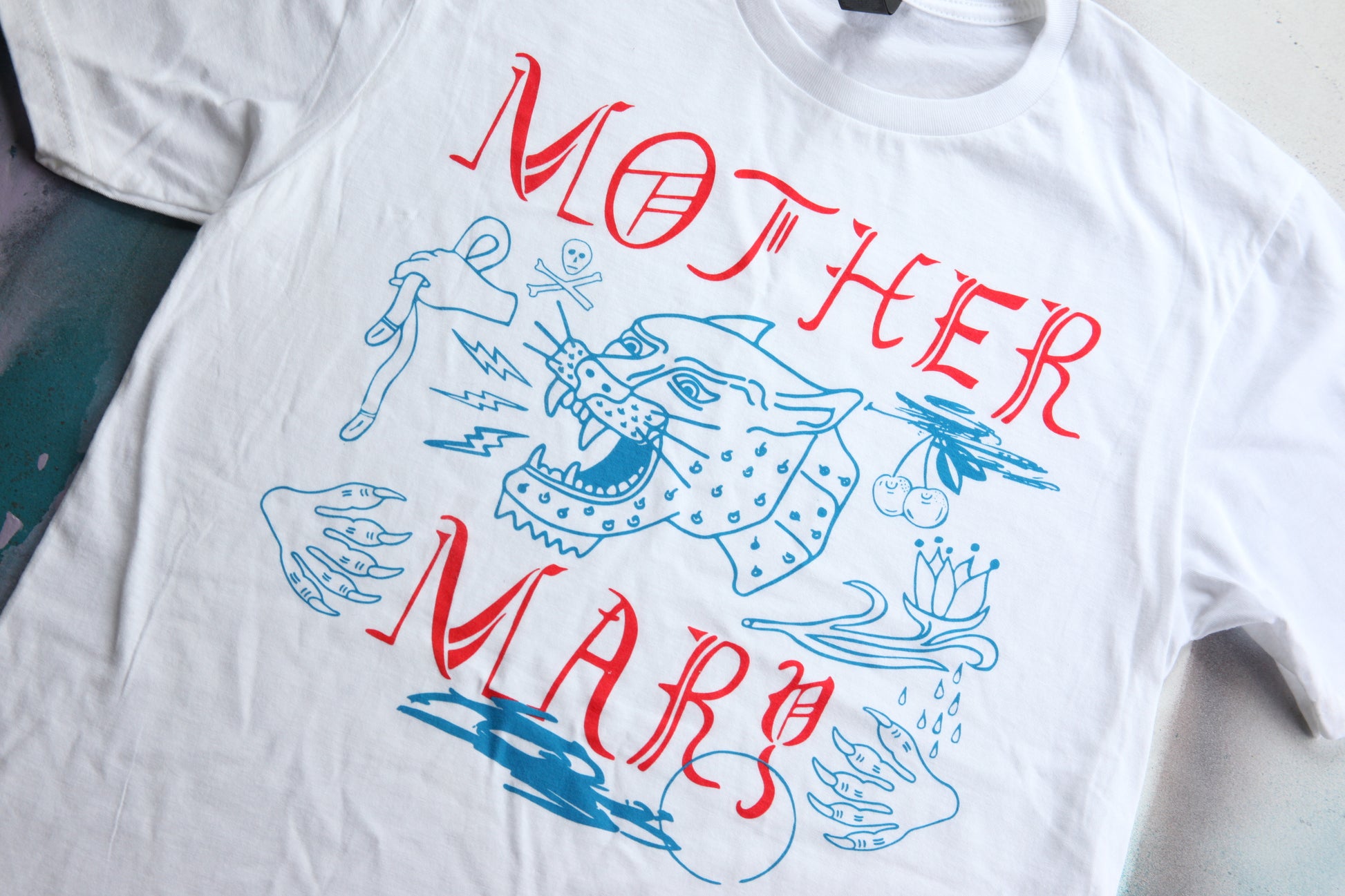 White, Blue, Red, T Shirt