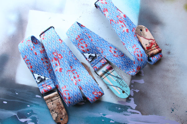 "Geranium” Guitar Strap