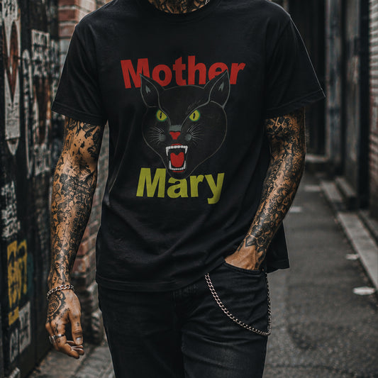 Mother Mary Black Cat T-Shirt