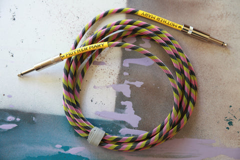 Instrument Cable - Black, Yellow, Pink