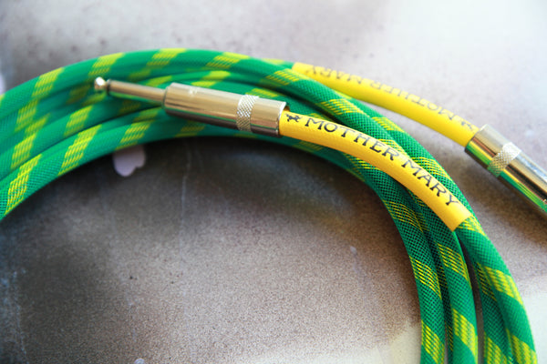 Instrument Cable - Green & Yellow