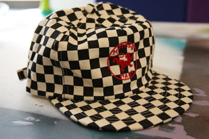 Black & White Checker Hat